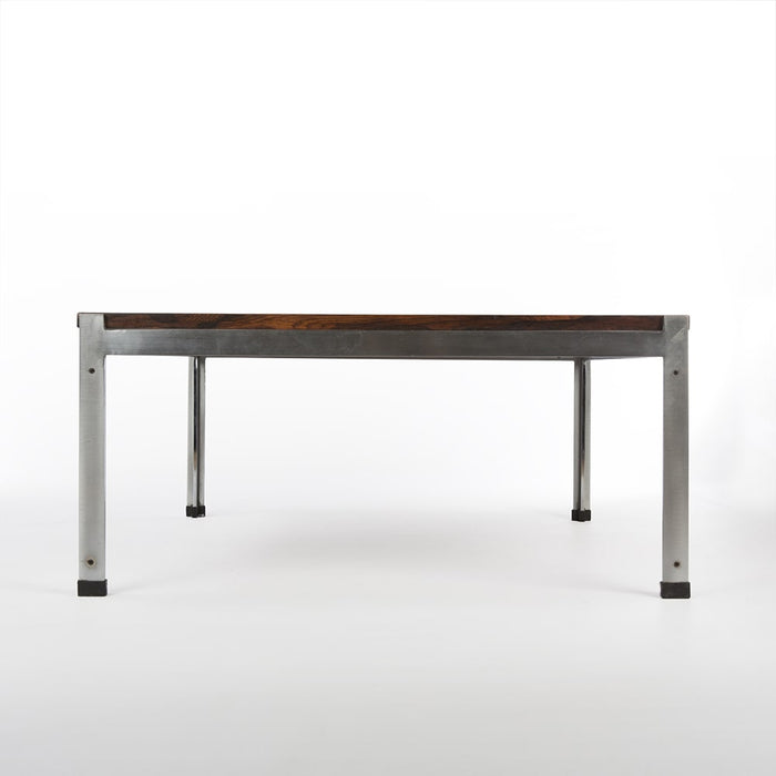 Front view of rosewood Danish coffee table