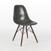 Front angled view of Elephant Grey Eames DSW Dining Side Chair