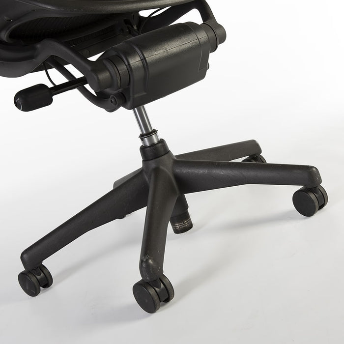 View of base on Aeron B office chair