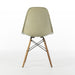 Rear view of Grey Yellow Eames Side Chair on a white background