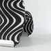Partial rear view of Black and White Paulin Le Chat Lounge Chair