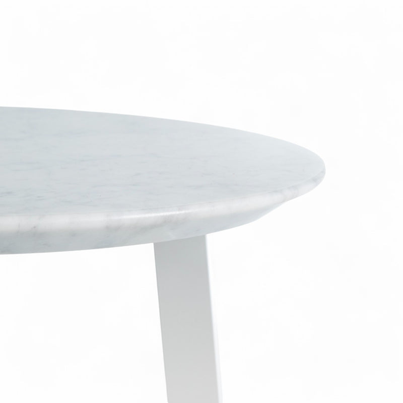 Artistic partial view of Carrera Albino Family Side Table