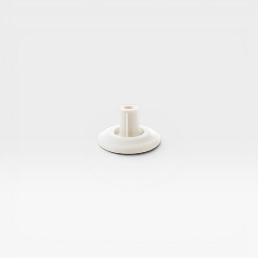 The white foot glide that fits Eames Office Chairs, desks, tables and Vitra Lounge Chairs