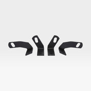 View of full set of Eames wide mount brackets, front brackets facing out