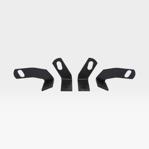 View of full set of Eames wide mount brackets, front brackets facing out