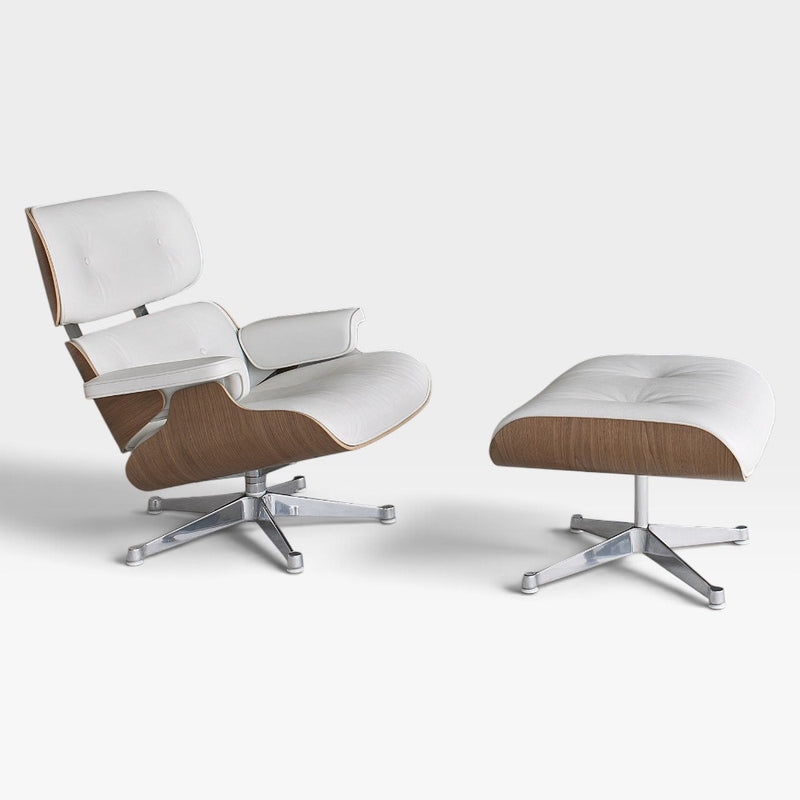 European (Vitra) Eames Lounge Chair & Ottoman Floor Glides - Full Lounger Set (9)